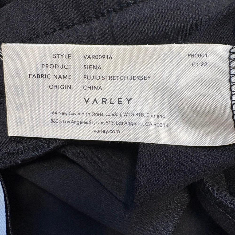 Varley Siena Black Fluid Stretch Jersey Jogger Pants VAR00916 Womens Small - Picture 8 of 11